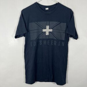 Ed Sheeran 2013 Tour Concert T Shirt Adult Medium Navy Blue Double Sided SS